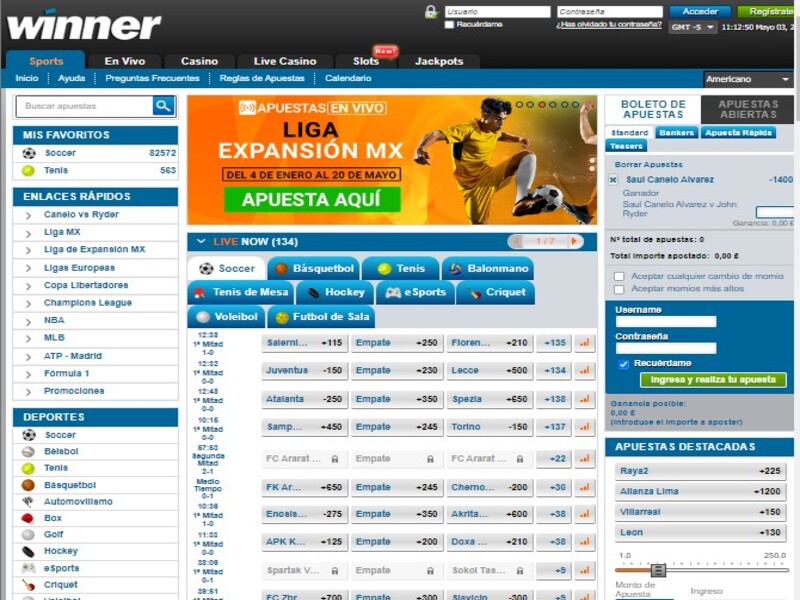 Lo que encuentras en Winner Deportes